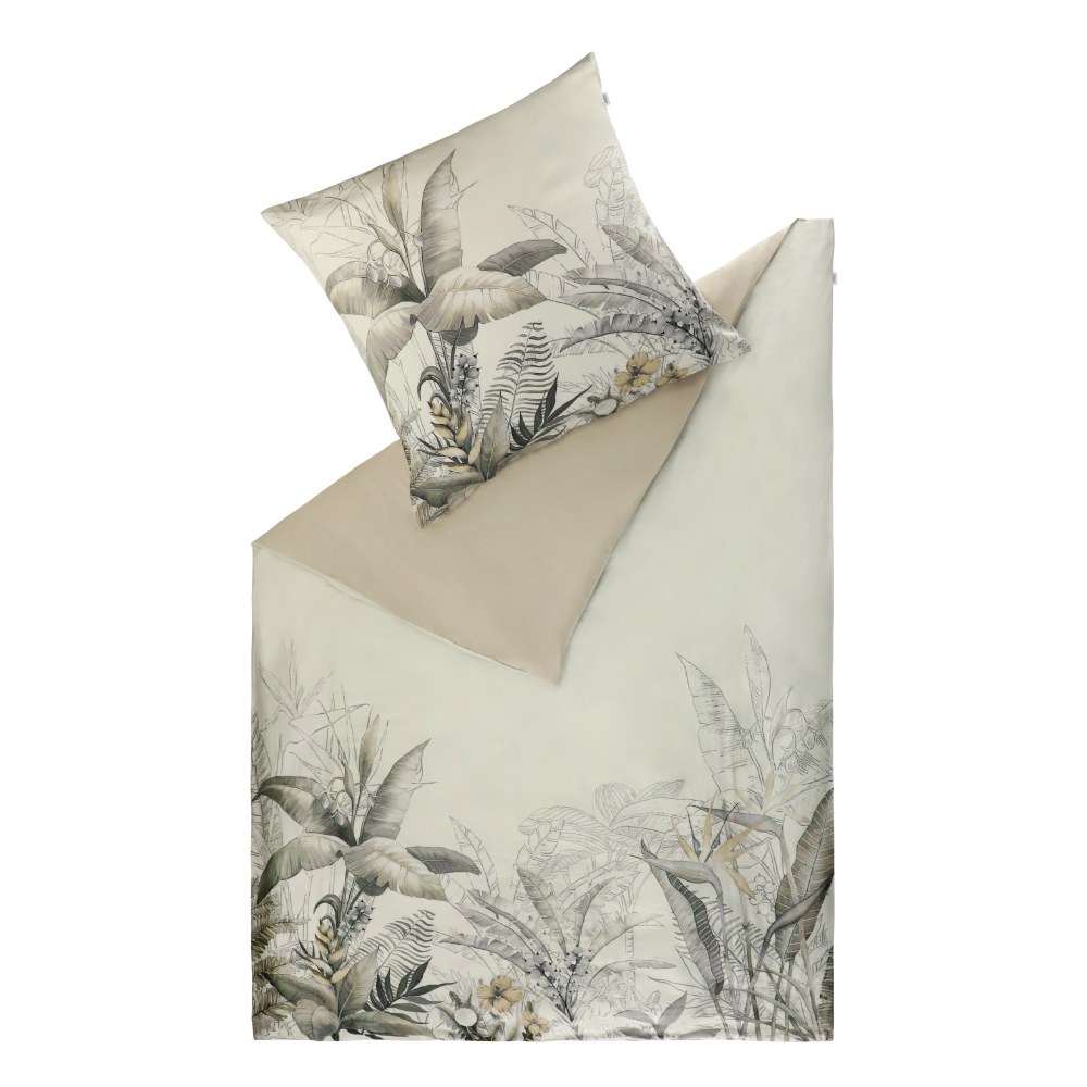 SCHOENER_WOHNEN-Bettwäsche Tropical-beige-77330-035-135-200